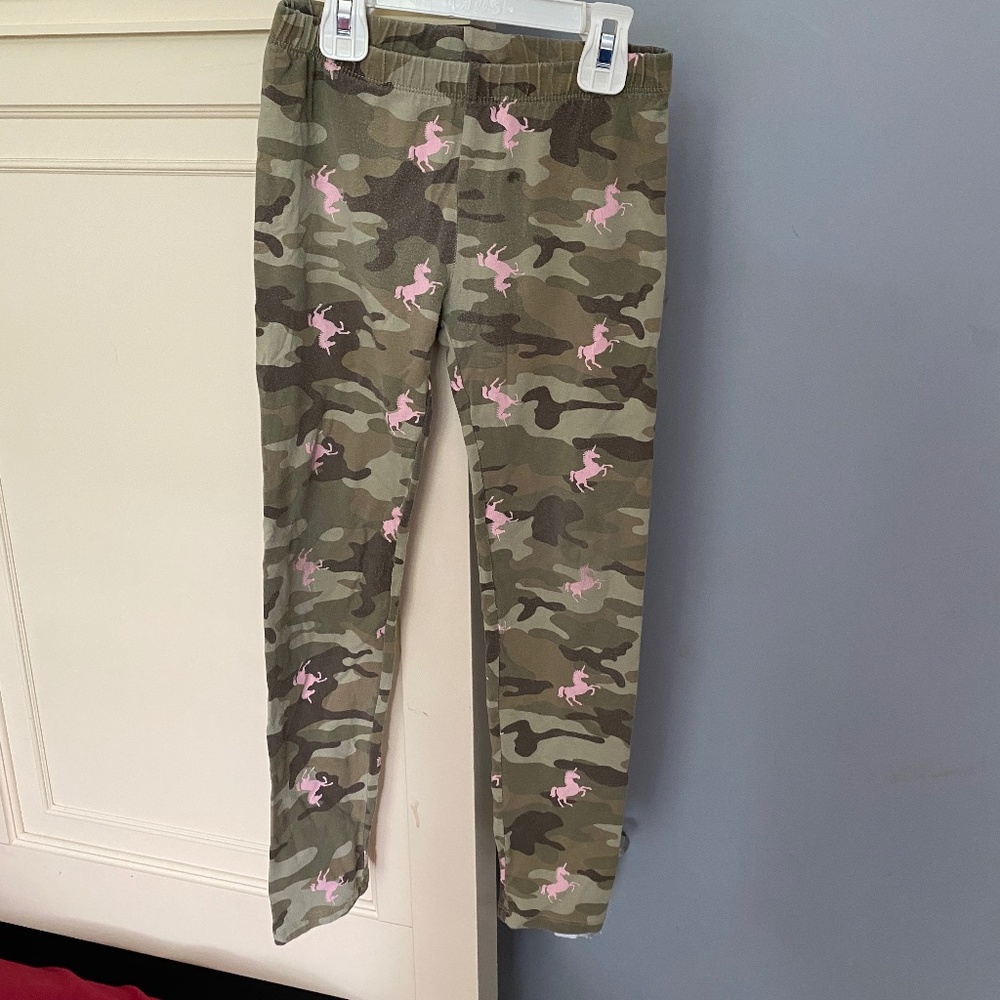 Gap camo and unicorn pants